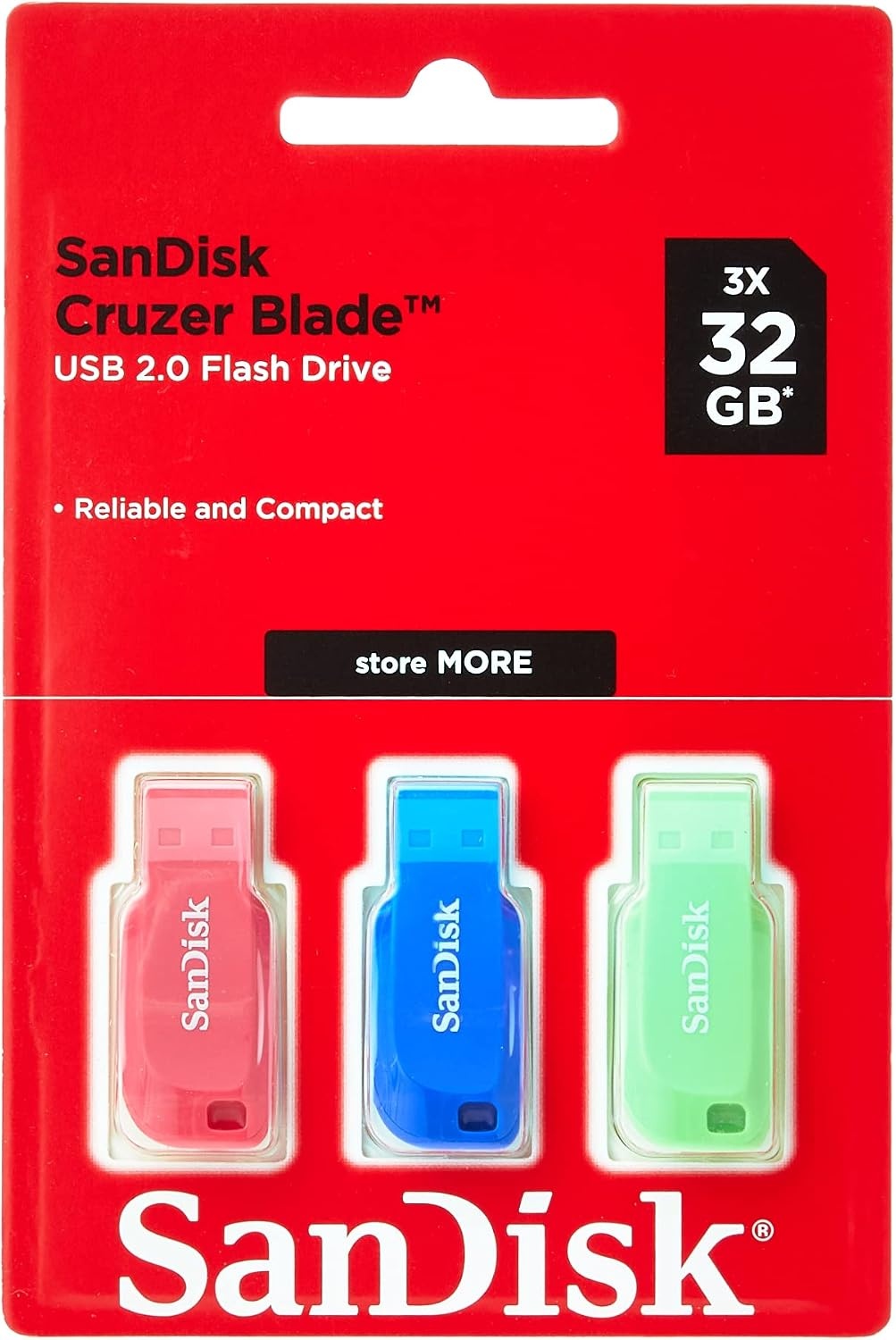 5x Zwarte Cruzer Blade 32GB USB-sticks - Ultracompact