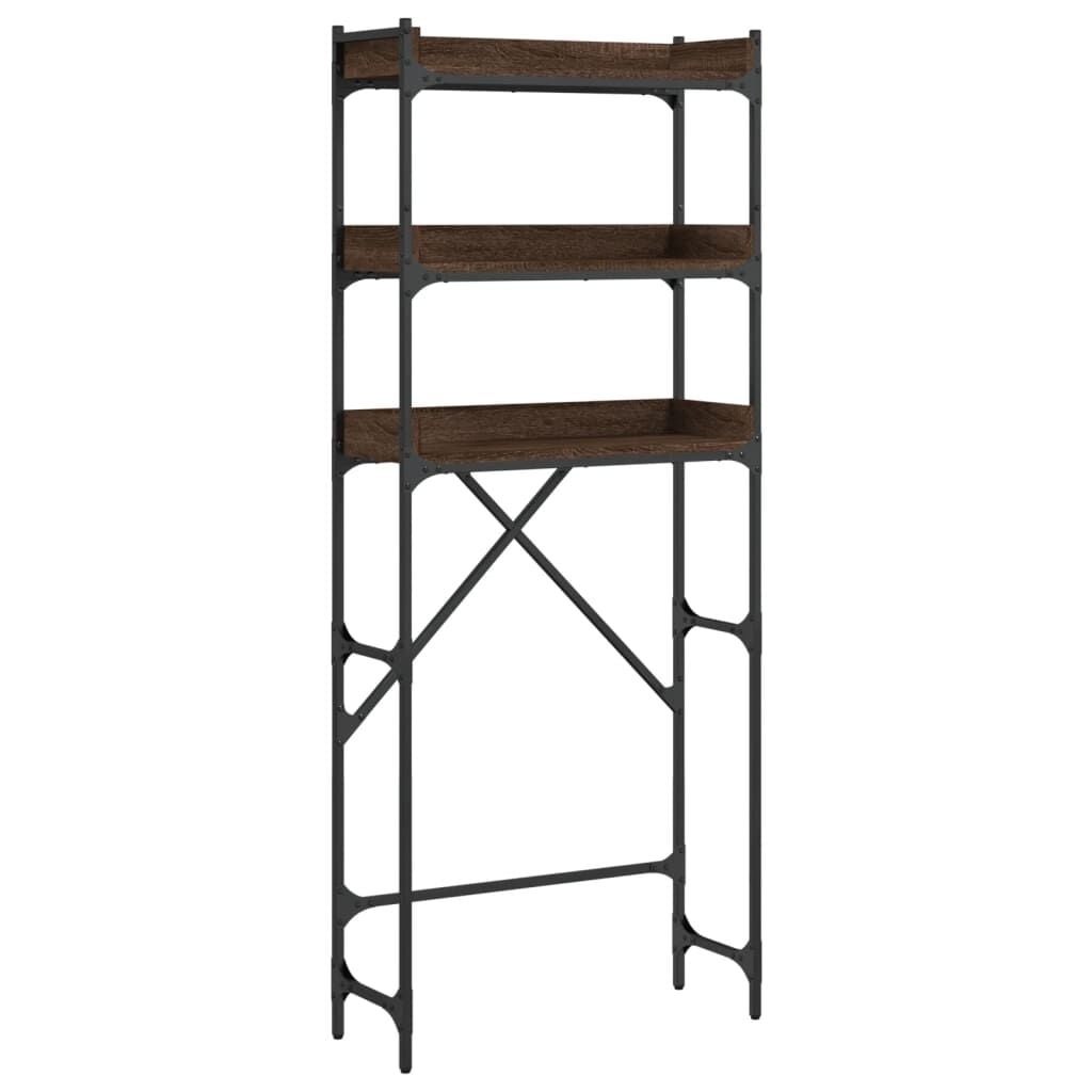 Wasmachinerek 67x25x163 cm Bruin Eiken - 53% Korting