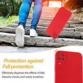 Rood Siliconen Telefoonhoesje met Koord voor Samsung A12/M12 - 62% Korting