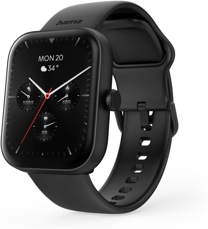 Smartwatch 5000 Zwart met 110 Sporten - 34% Korting