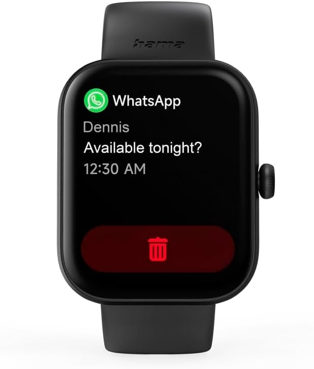 Smartwatch 5000 Zwart met 110 Sporten - 34% Korting
