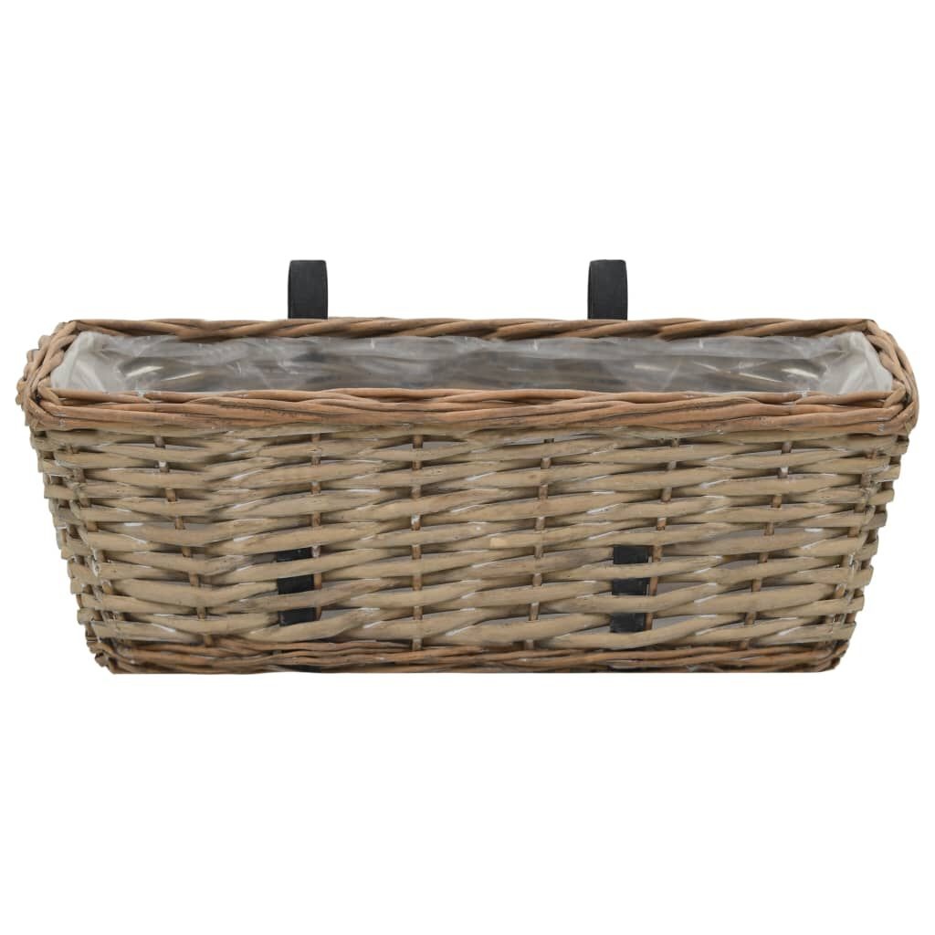 vidaXL Balkonbakken 2 st. 40 cm Wicker - 33% Korting!