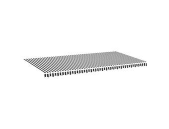 Vervangingsdoek Luifel 6x3m Antraciet/Wit - 34% Korting