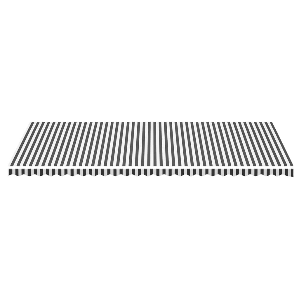Vervangingsdoek Luifel 6x3m Antraciet/Wit - 34% Korting