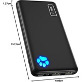 Powerbank 10000mAh Ultra Slim - iPhone & Samsung - 55% Korting