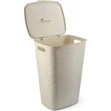 Ruime Wasmand met Deksel Softex 56L - 67% Korting!