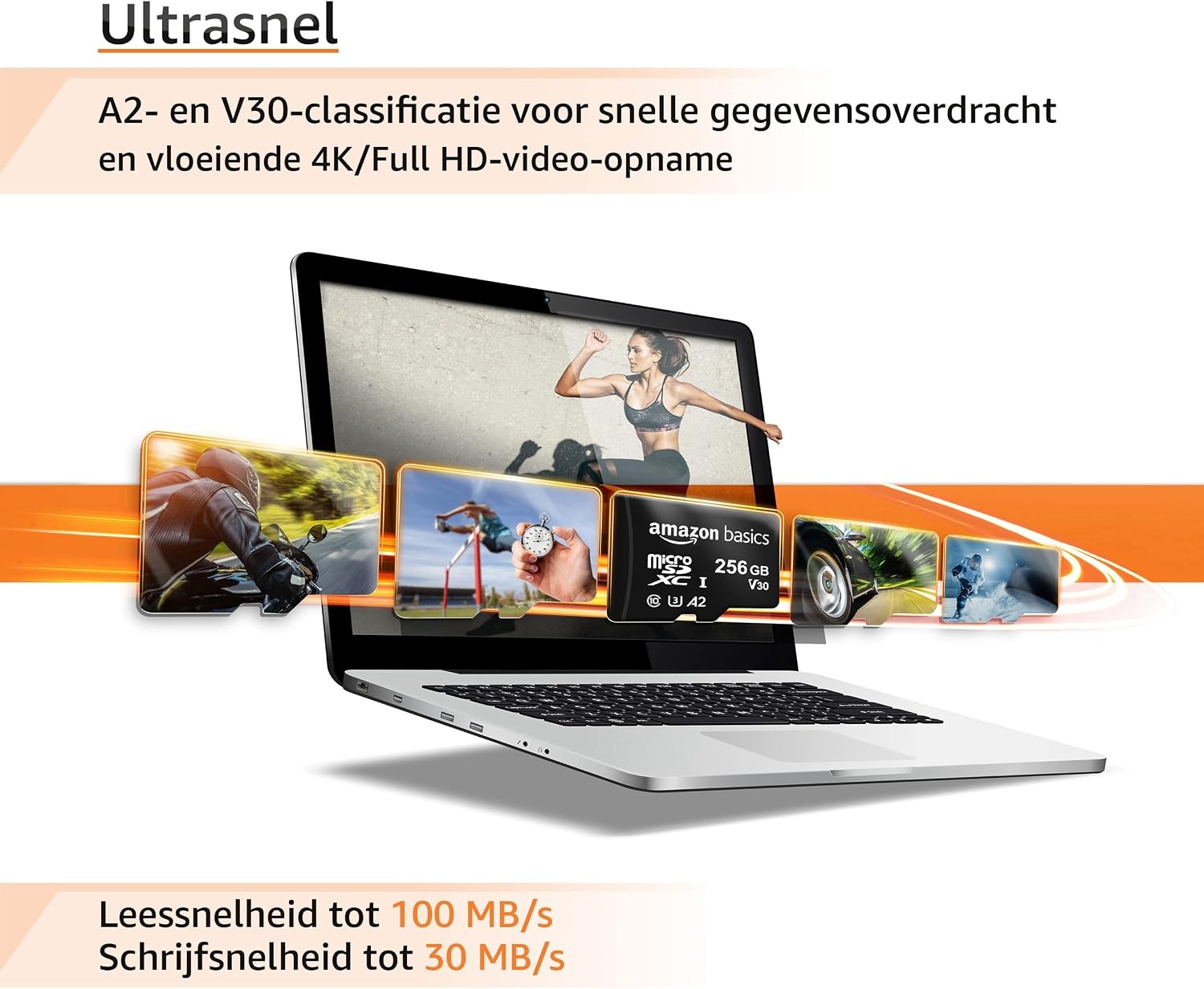 MicroSDXC 256GB Geheugenkaart met Adapter - 33% Korting!