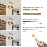 Rustieke Houten LED Hanglamp 100cm - Dimbare Eettafelverlichting met Afstandsbediening - 35% Korting