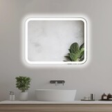 Badkamerspiegel 60x80cm LED met Touch Dimmer - Egale Lichtlijn - 29% Korting