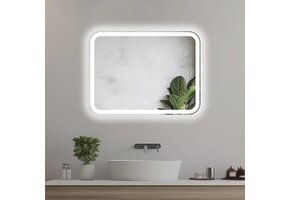 Badkamerspiegel LED 60x80 cm Rechthoekig | Touch Dimmer | Egale COB LED Lijn | 43% Korting