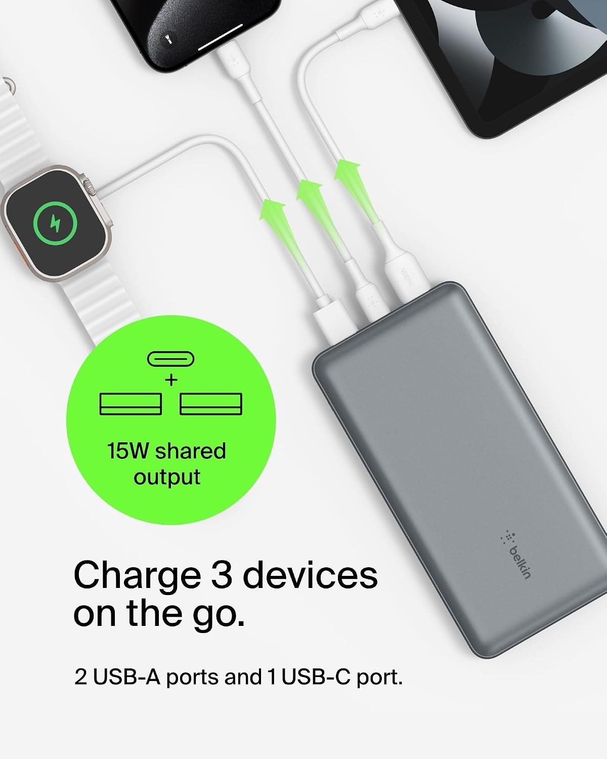 Powerbank 20000mAh Ruimtegrijs | 33% Korting