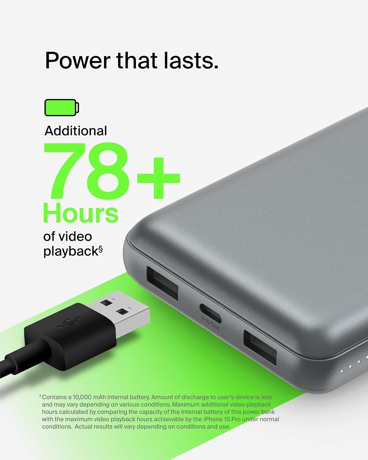 Powerbank 20000mAh Ruimtegrijs | 33% Korting