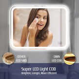 Badkamerspiegel 60x80cm LED met Touch Dimmer - Egale Lichtlijn - 29% Korting
