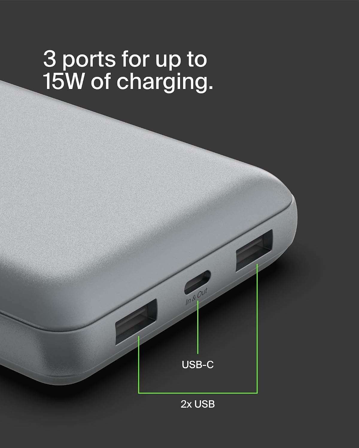 Powerbank 20000mAh Ruimtegrijs | 33% Korting