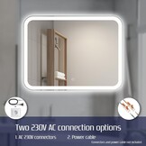 Badkamerspiegel 60x80cm LED met Touch Dimmer - Egale Lichtlijn - 29% Korting