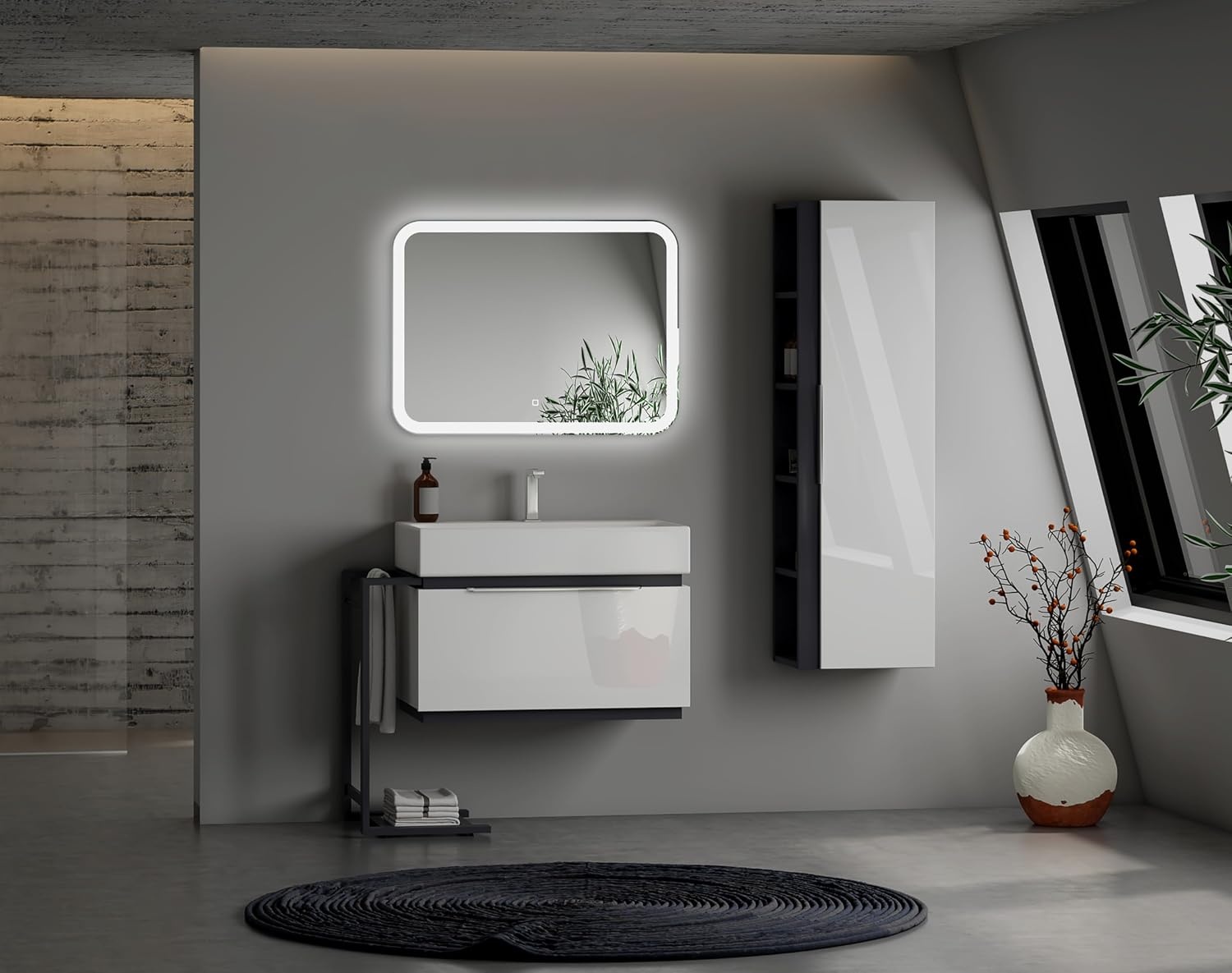Badkamerspiegel 60x80cm LED met Touch Dimmer - Egale Lichtlijn - 29% Korting