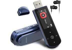 MP3-speler 64GB met Bluetooth 5.3 - Incl. clip, Radio & Recorder (57% korting)