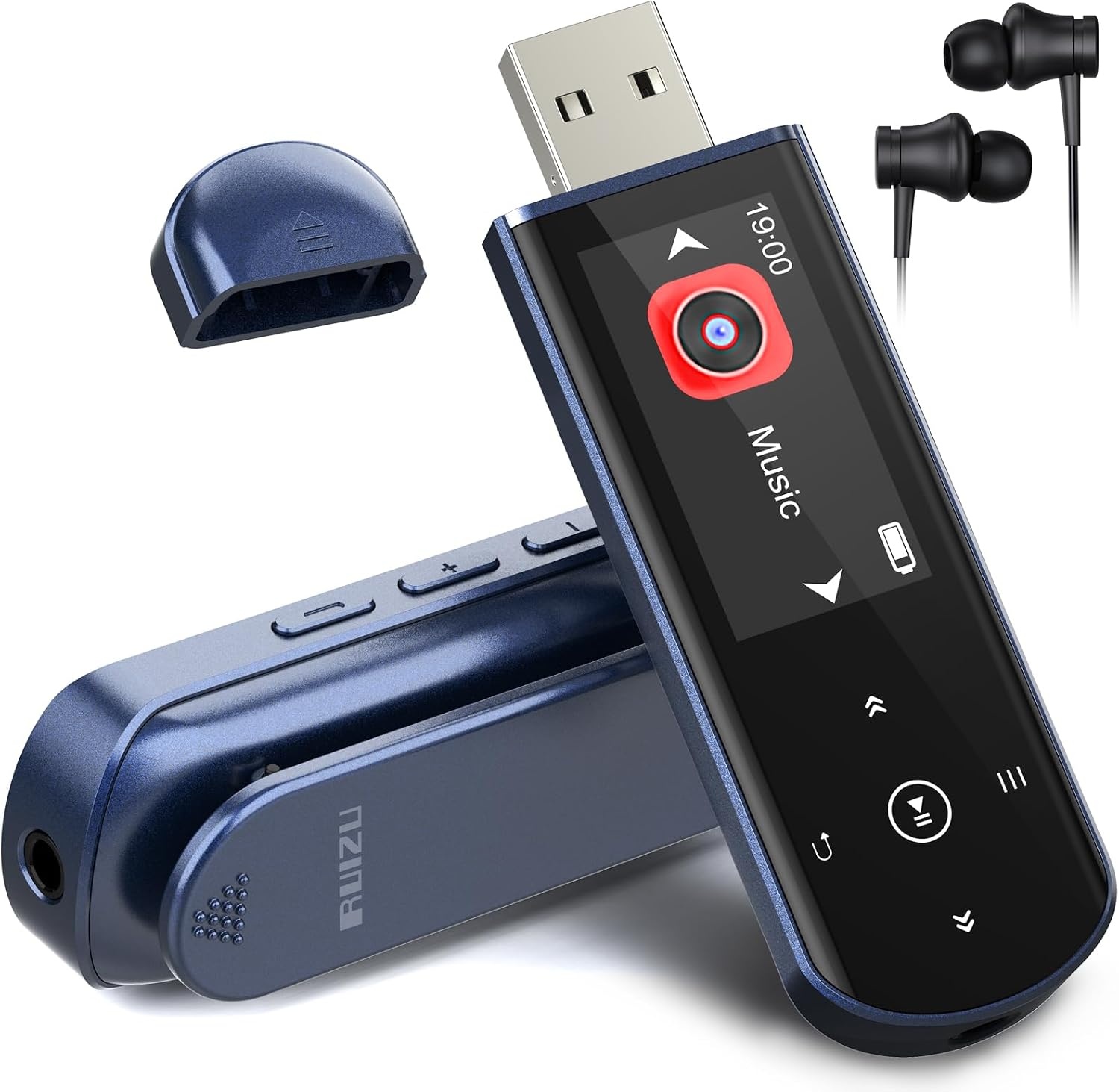 MP3-speler 64GB met Bluetooth 5.3 - Incl. clip, Radio & Recorder (57% korting)