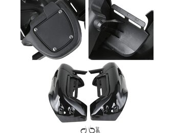Geventileerde Beenschilden Harley Touring (1983-2013) - Vivid Black - 30% Korting!