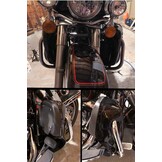Geventileerde Beenschilden Harley Touring (1983-2013) - Vivid Black - 30% Korting!