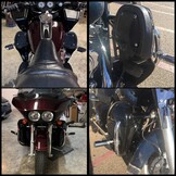 Geventileerde Beenschilden Harley Touring (1983-2013) - Vivid Black - 30% Korting!