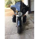 Geventileerde Beenschilden Harley Touring (1983-2013) - Vivid Black - 30% Korting!