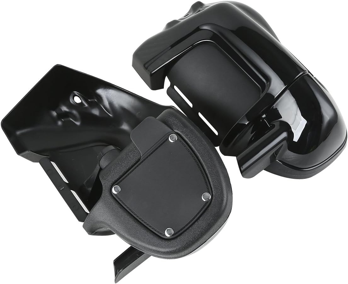 Geventileerde Beenschilden Harley Touring (1983-2013) - Vivid Black - 30% Korting!