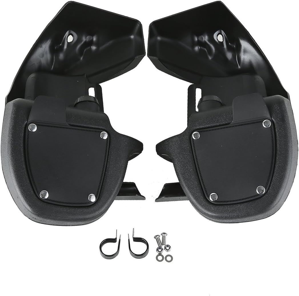 Geventileerde Beenschilden Harley Touring (1983-2013) - Vivid Black - 30% Korting!