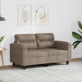 Taupe 2-Zitsbank van Microvezel - 35% Korting