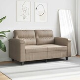 Taupe 2-Zitsbank van Microvezel - 35% Korting