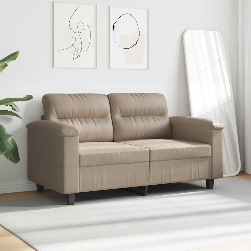 Taupe 2-Zitsbank van Microvezel - 35% Korting