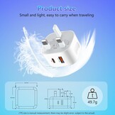 20W USB-C Snellader voor iPhone/Samsung (2-pack) met 60% Korting