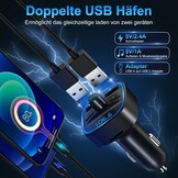 Bluetooth 5.3 FM-zender Auto met Dubbele USB & Handsfree