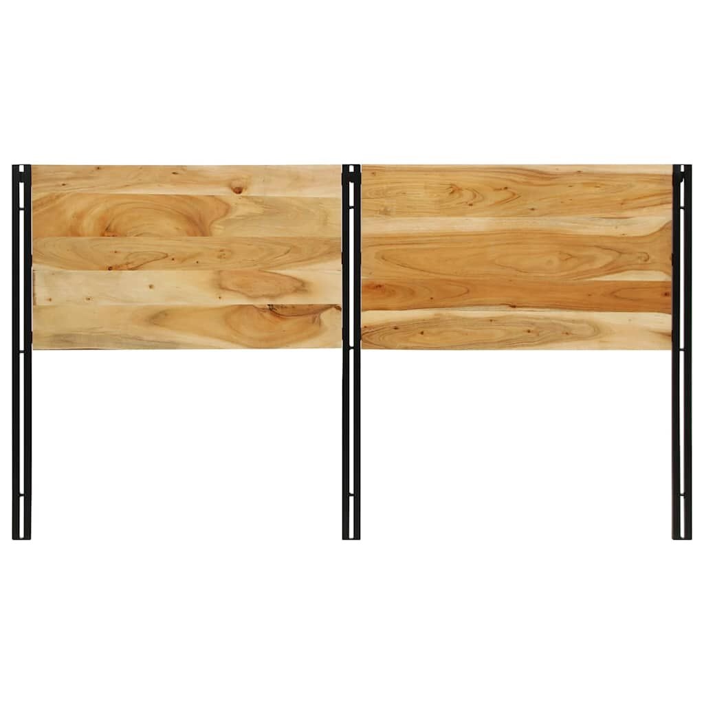 vidaXL Hoofdeinde 180 cm Massief Acaciahout & IJzer - 34% Korting