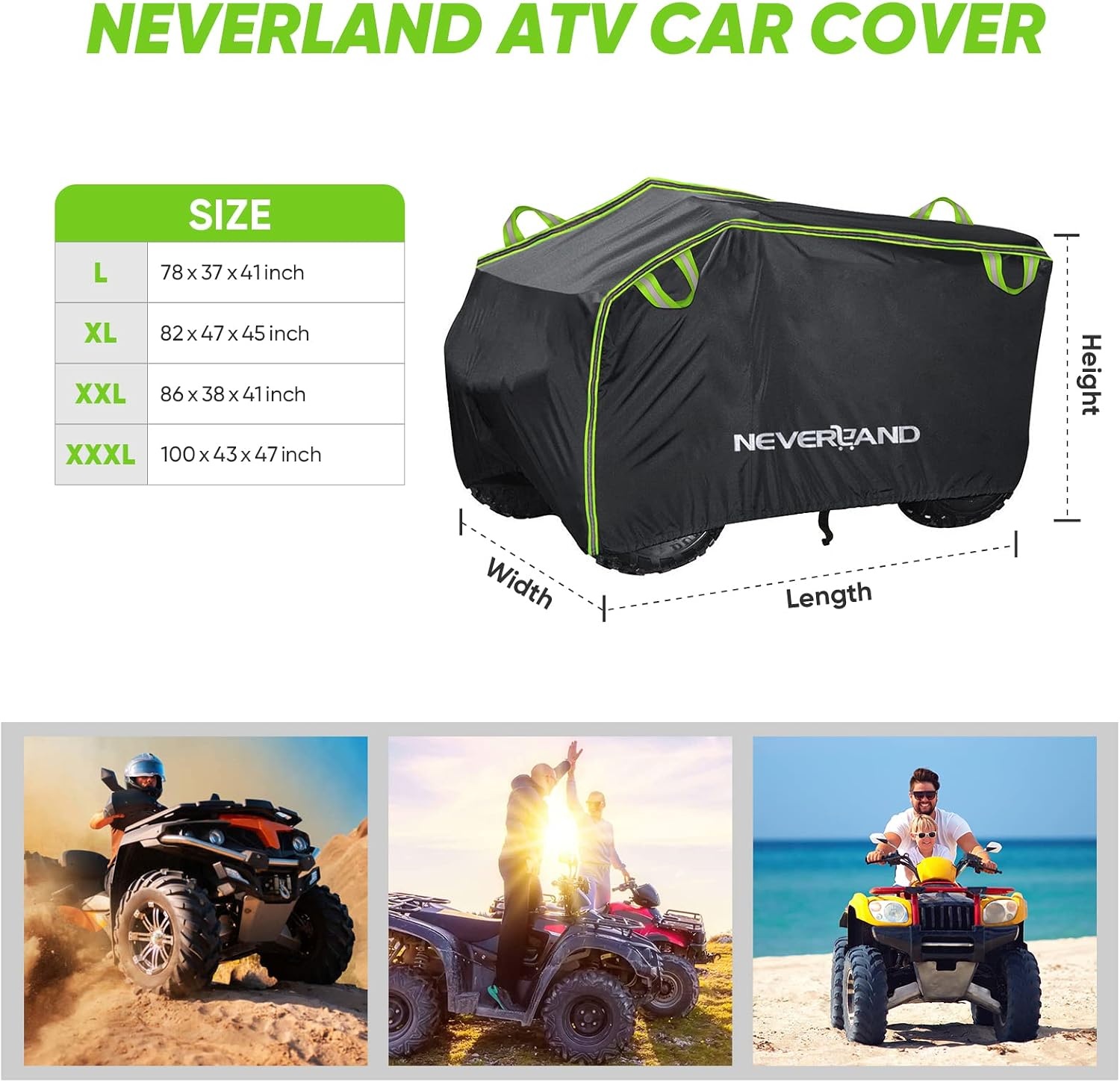 Waterdichte XL ATV Hoes: Heavy Duty Bescherming - 33% Korting!
