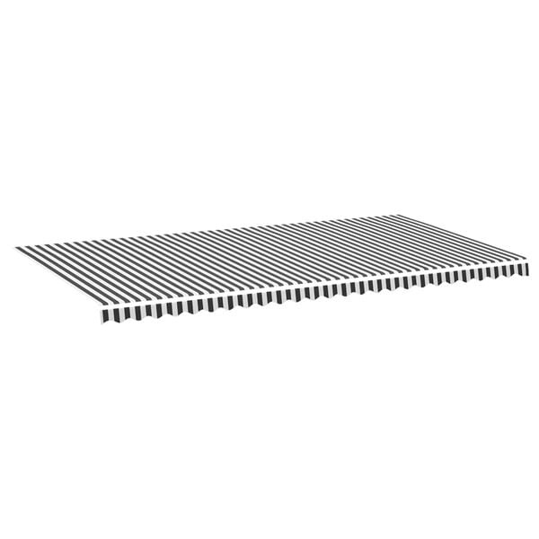 Vervangingsdoek Luifel Antraciet/Wit 6x3m (34% Korting)