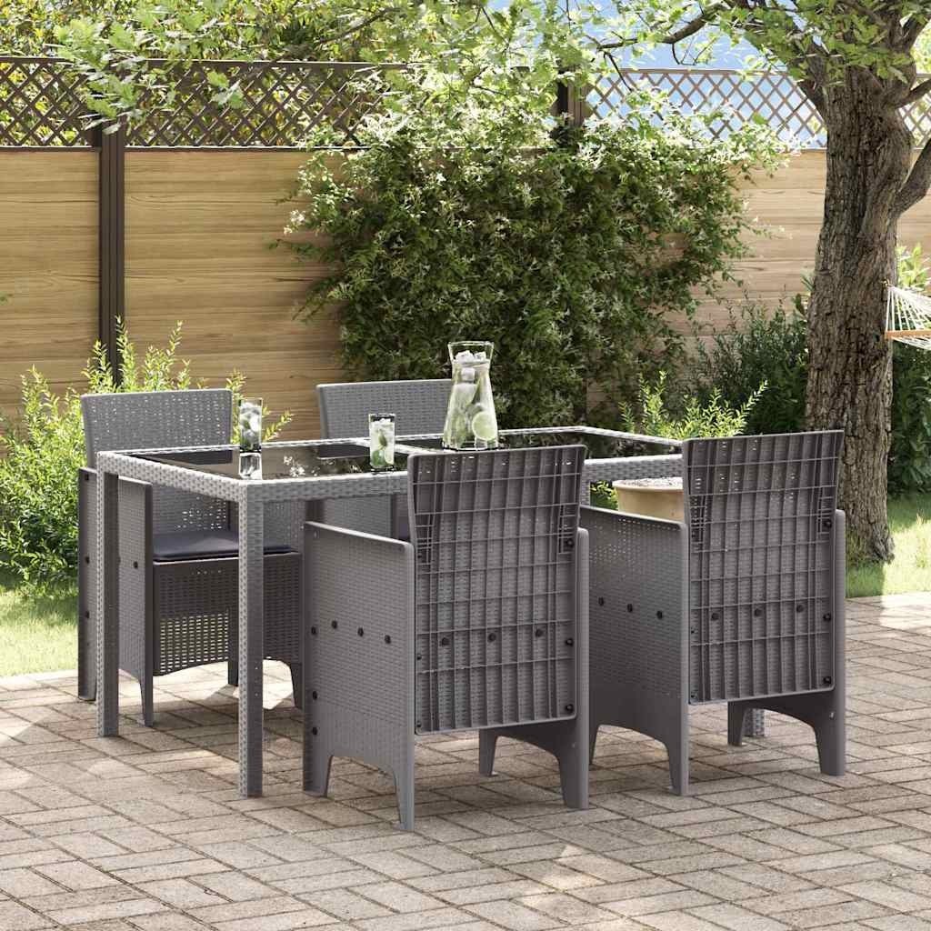 4x VidaXL Tuinstoel Lichtgrijs PP met 75% Korting