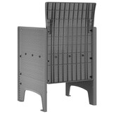 4x VidaXL Tuinstoel Lichtgrijs PP met 75% Korting
