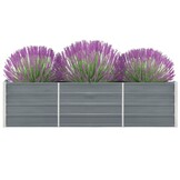 Verhoogde Plantenbak 240x40x45 cm Staal Grijs | 53% Korting