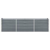 Verhoogde Plantenbak 240x40x45 cm Staal Grijs | 53% Korting