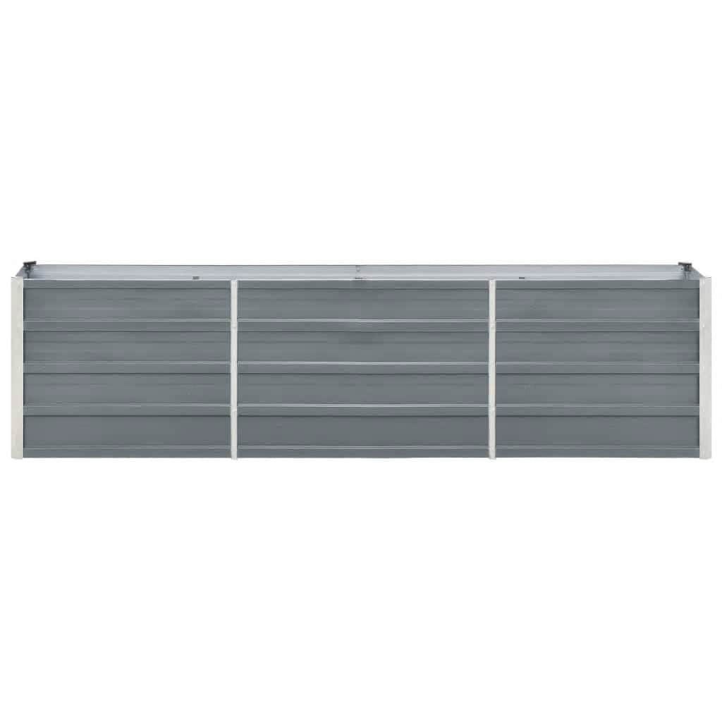 Verhoogde Plantenbak 240x40x45 cm Staal Grijs | 53% Korting