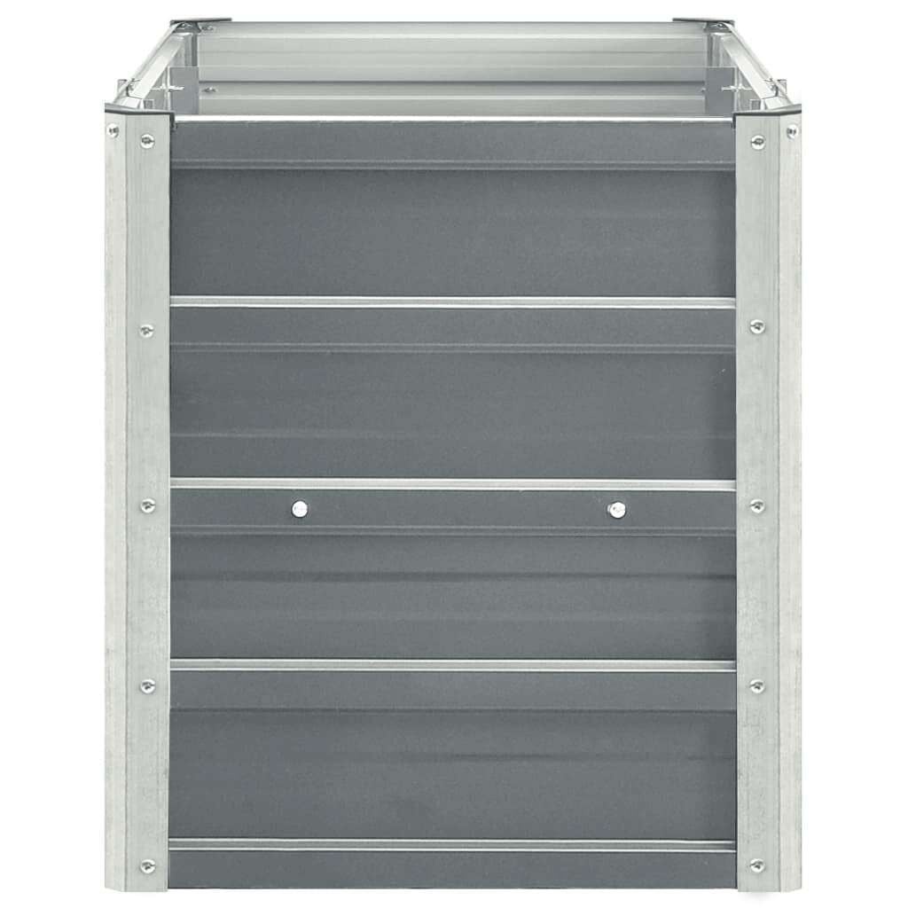 Verhoogde Plantenbak 240x40x45 cm Staal Grijs | 53% Korting