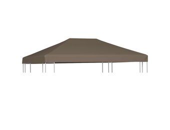 vidaXL Prieeldak 310 g/m² 3x4 m taupe