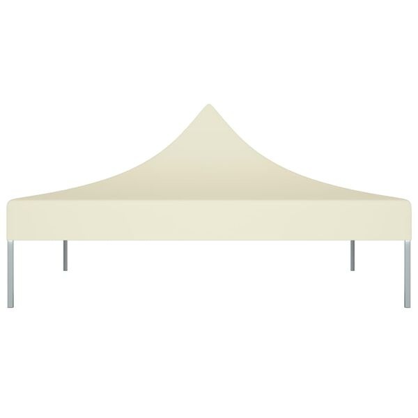vidaXL Partytentdak 270 g/m² 2x2 m crème