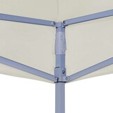 vidaXL Partytentdak 270 g/m² 2x2 m crème