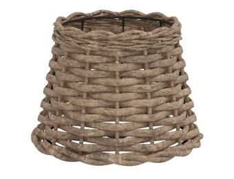 vidaXL Lampenkap Ø20x15 cm wicker bruin