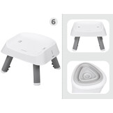 Kinderstoel - babystoel - 6-in-1 - multifunctioneel - grijs wit