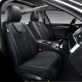 FLORICH Car Seat Covers - Front and Rear Seat Covers 5 Pieces, Waterproof Automobile Seat Protector, NAPPA PU Leather Auto Seat Cushion Universal Fit for Most Cars, Vans, SUVs and Trucks