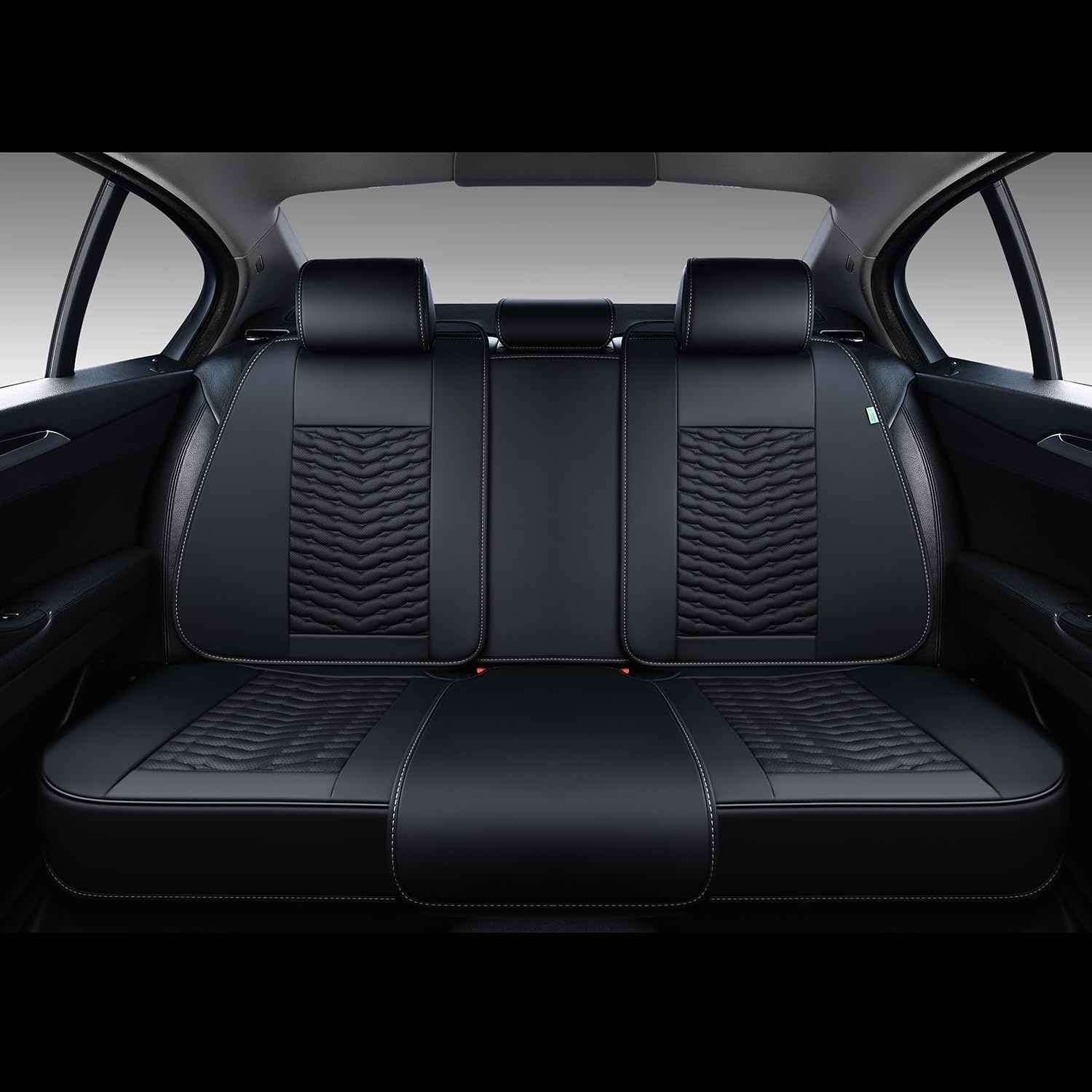 FLORICH Car Seat Covers - Front and Rear Seat Covers 5 Pieces, Waterproof Automobile Seat Protector, NAPPA PU Leather Auto Seat Cushion Universal Fit for Most Cars, Vans, SUVs and Trucks