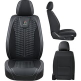 FLORICH Car Seat Covers - Front and Rear Seat Covers 5 Pieces, Waterproof Automobile Seat Protector, NAPPA PU Leather Auto Seat Cushion Universal Fit for Most Cars, Vans, SUVs and Trucks